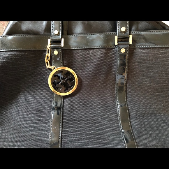 Large Black Tory Burch Tote Handbag - Picture 7 of 8